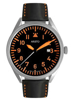 Aristo Watch 3H223 Quartz 43 mm orange