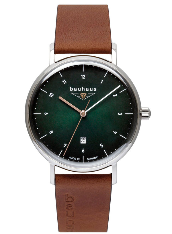 2140-4 Watch display Swiss Movement with Bauhaus Date Men\'s