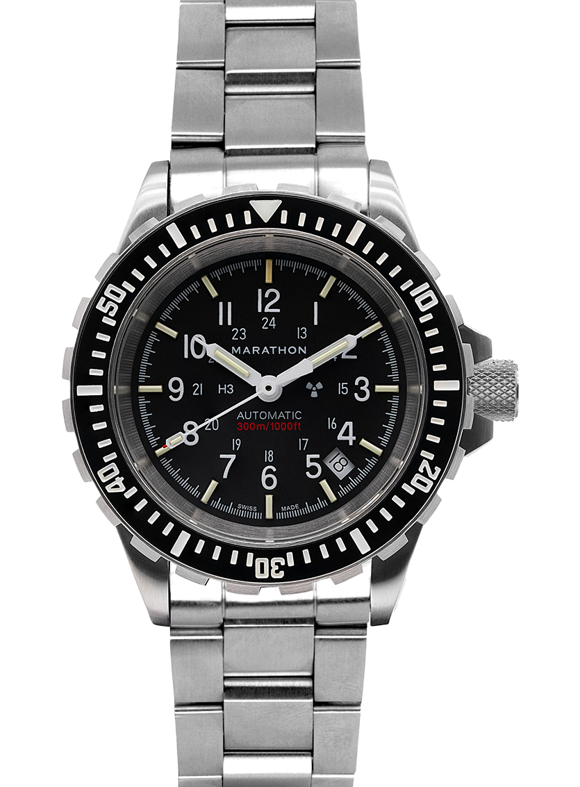 Marathon Swiss 41MM LARGE DIVER'S AUTOMATIC (GSAR) with Stainless Steel Bracelet - WW194006SS-0112