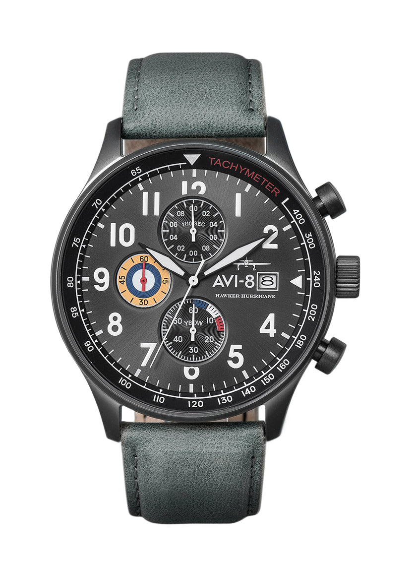 AVI-8 HAWKER HURRICANE Classic Chronograph MILITARY GREEN 