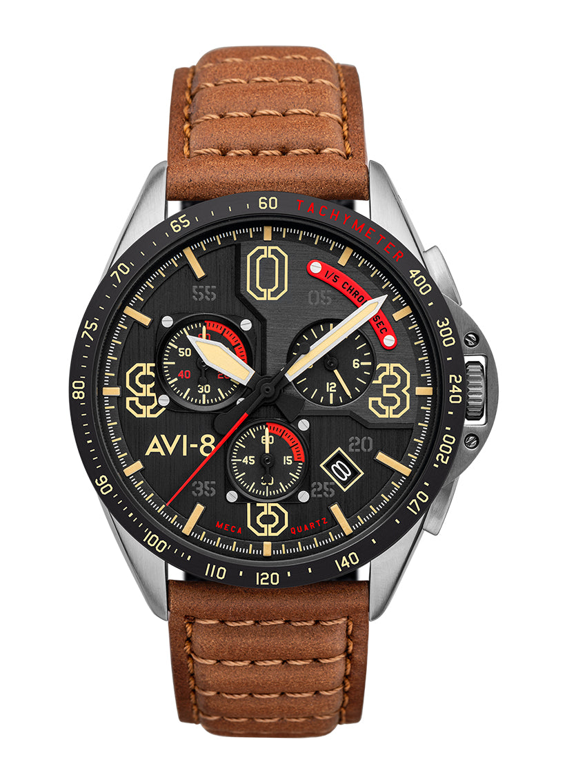 AVI-8 P-51 MUSTANG Blakeslee Chronograph BRONZE OAK 