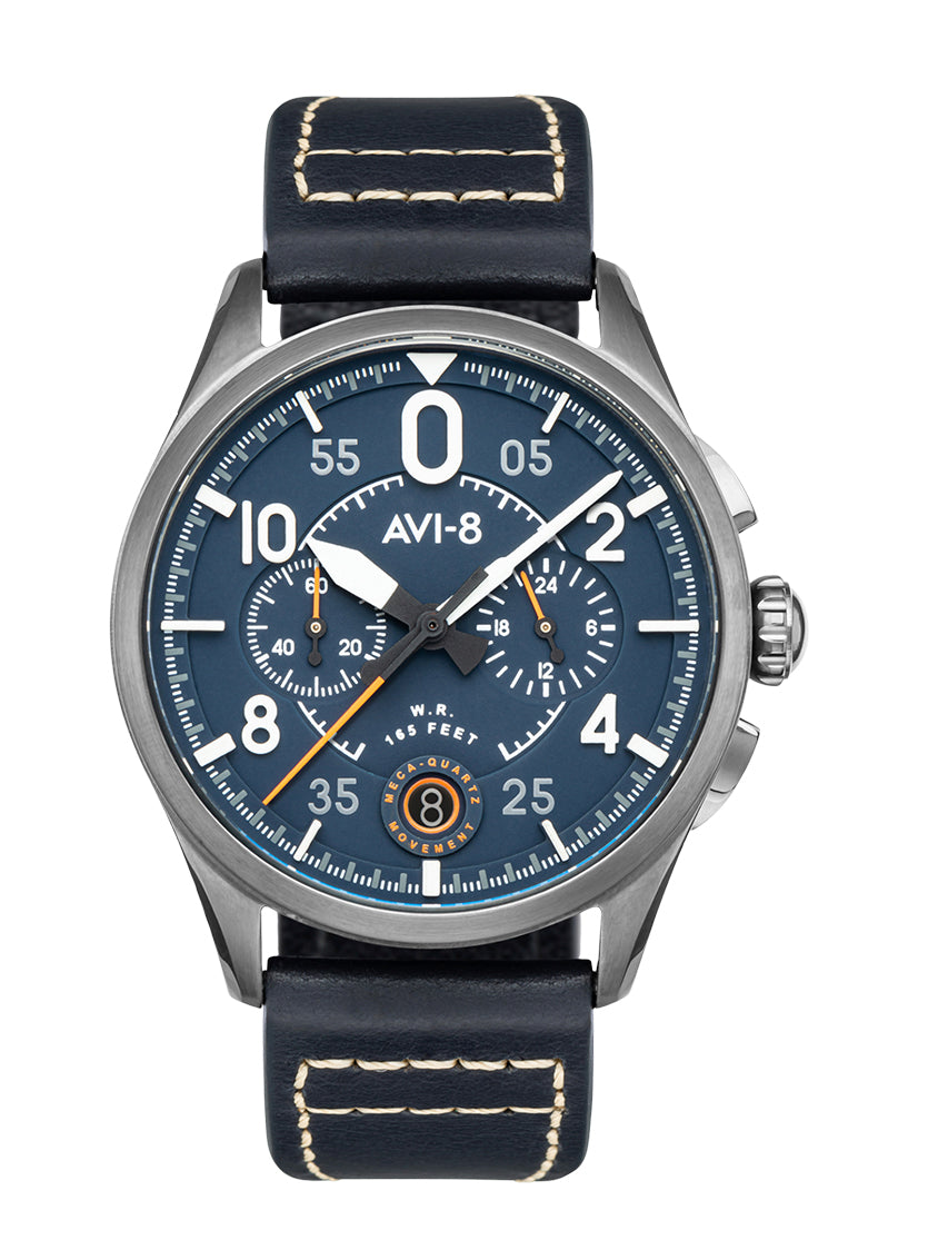 AVI-8 SPITFIRE Lock Chronograph CHANNEL BLUE 