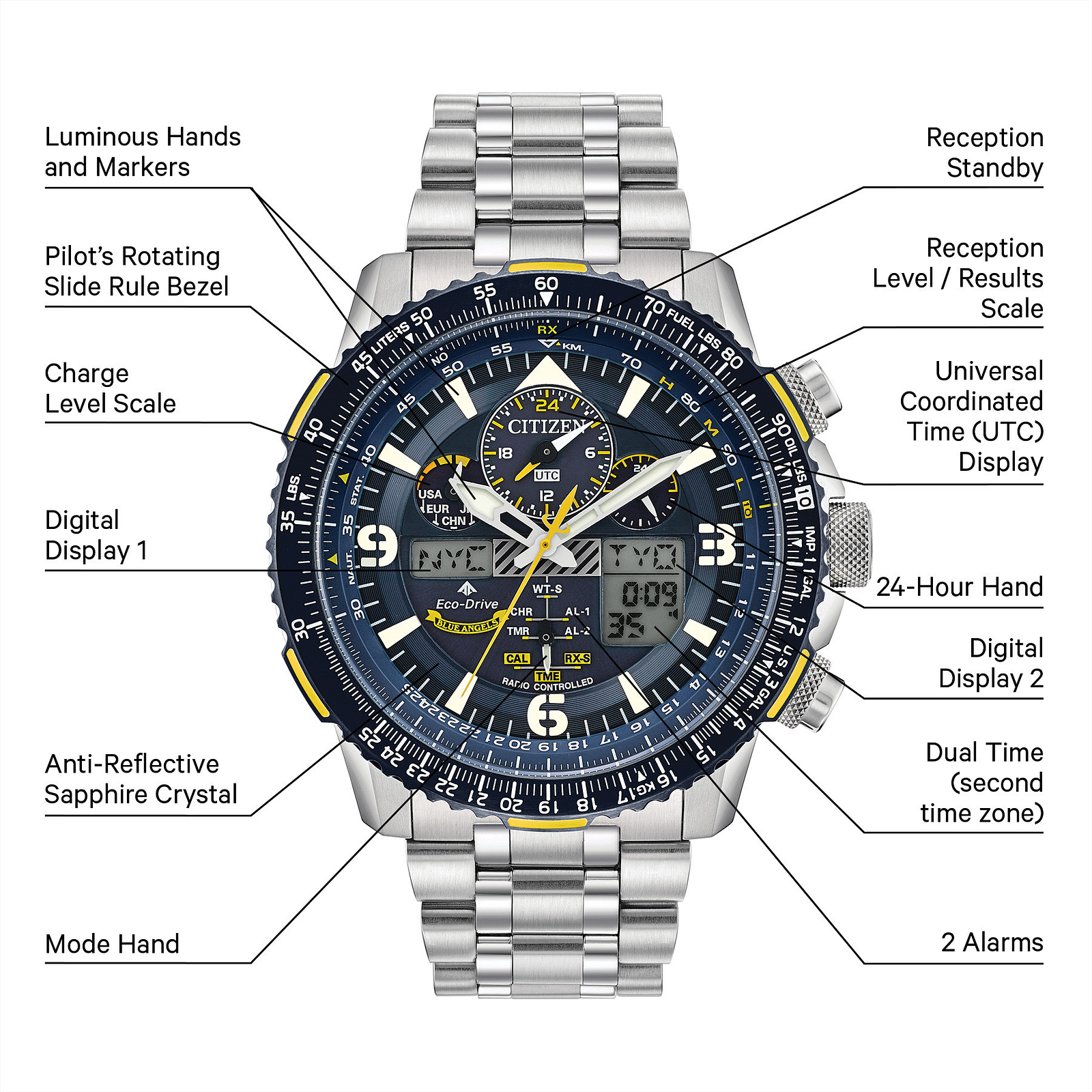 Citizen-Eco-drive Blue Angels Promaster Skyhawk A-T-JY8078-52L