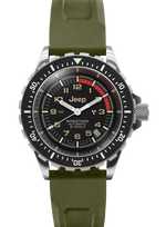 Marathon Swiss 41MM1MM JEEP® RUBICON GSAR ON Green 3-PIECE RUBBER STRAP KIT - WW194006SS-4101