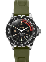 Marathon Swiss 41MM1MM JEEP® RUBICON TSAR (Diver Quartz) ON Green 3-PIECE RUBBER STRAP KIT - WW194007SS-4130