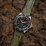 Marathon Swiss 41MM1MM JEEP® RUBICON TSAR (Diver Quartz) ON Green 3-PIECE RUBBER STRAP KIT - WW194007SS-4130