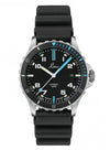 Laco Squad Atlantic 862108 Black rubber strap with blue accents on dial