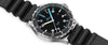 Laco Squad Atlantic 862108 Black rubber strap with blue accents on dial