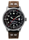 Messerschmitt ME-209 Watch - Swiss Quartz brown leather strap