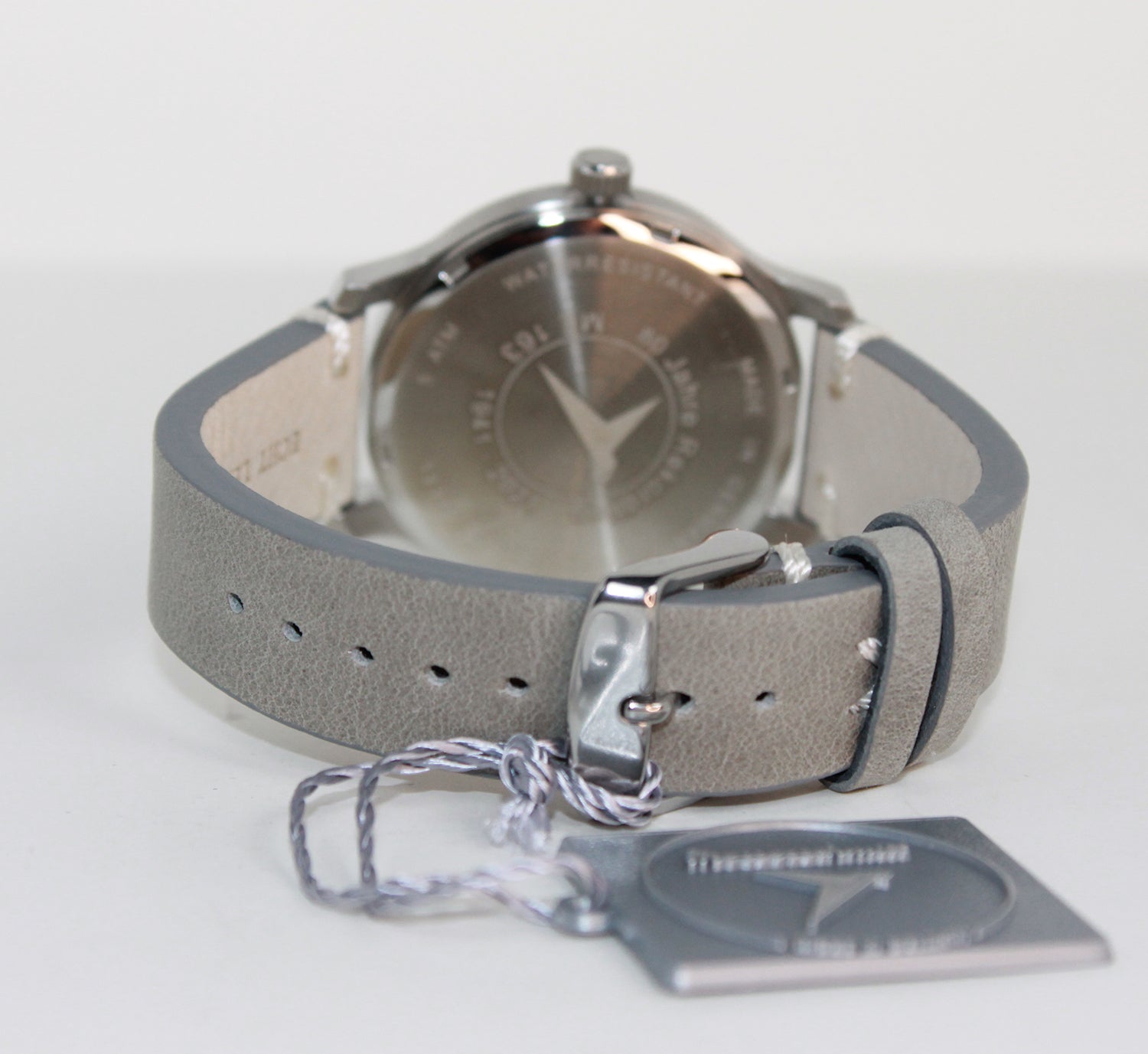 Grey leather strap