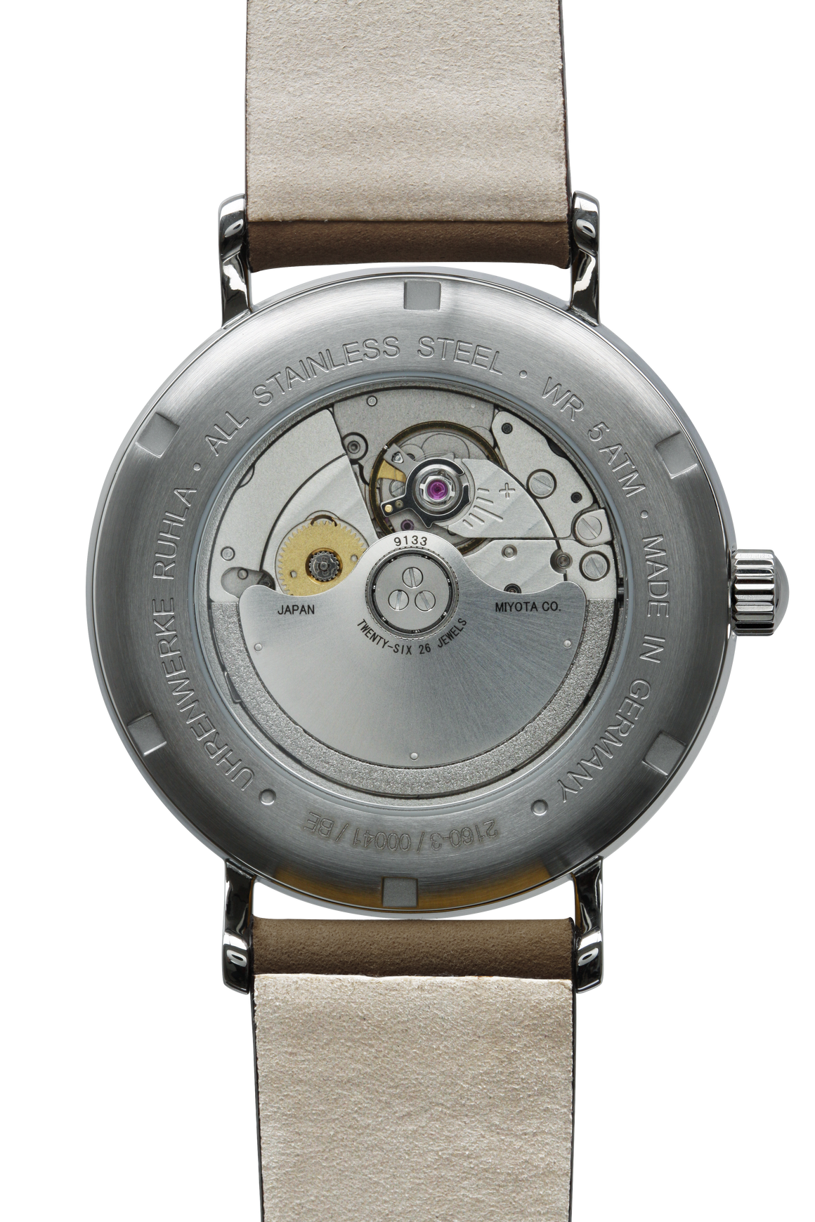Bauhaus 2160-3-Men automatic power reserve watch