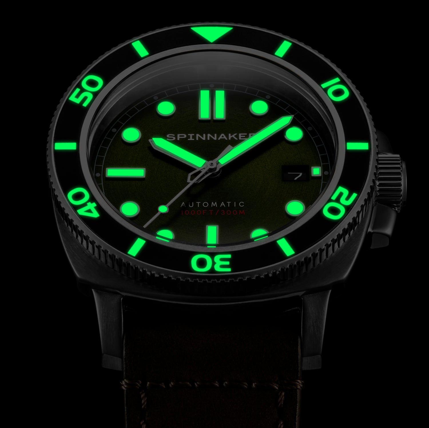 Spinnaker Hull Diver Alligator Green Automatic SP-5088-03