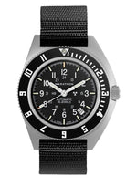 Marathon Swiss 41MM STEEL NAVIGATOR W/ DATE AUTOMATIC (SSNAV-D AUTO) ON BALLISTIC NYLON - WW194030SS-0101