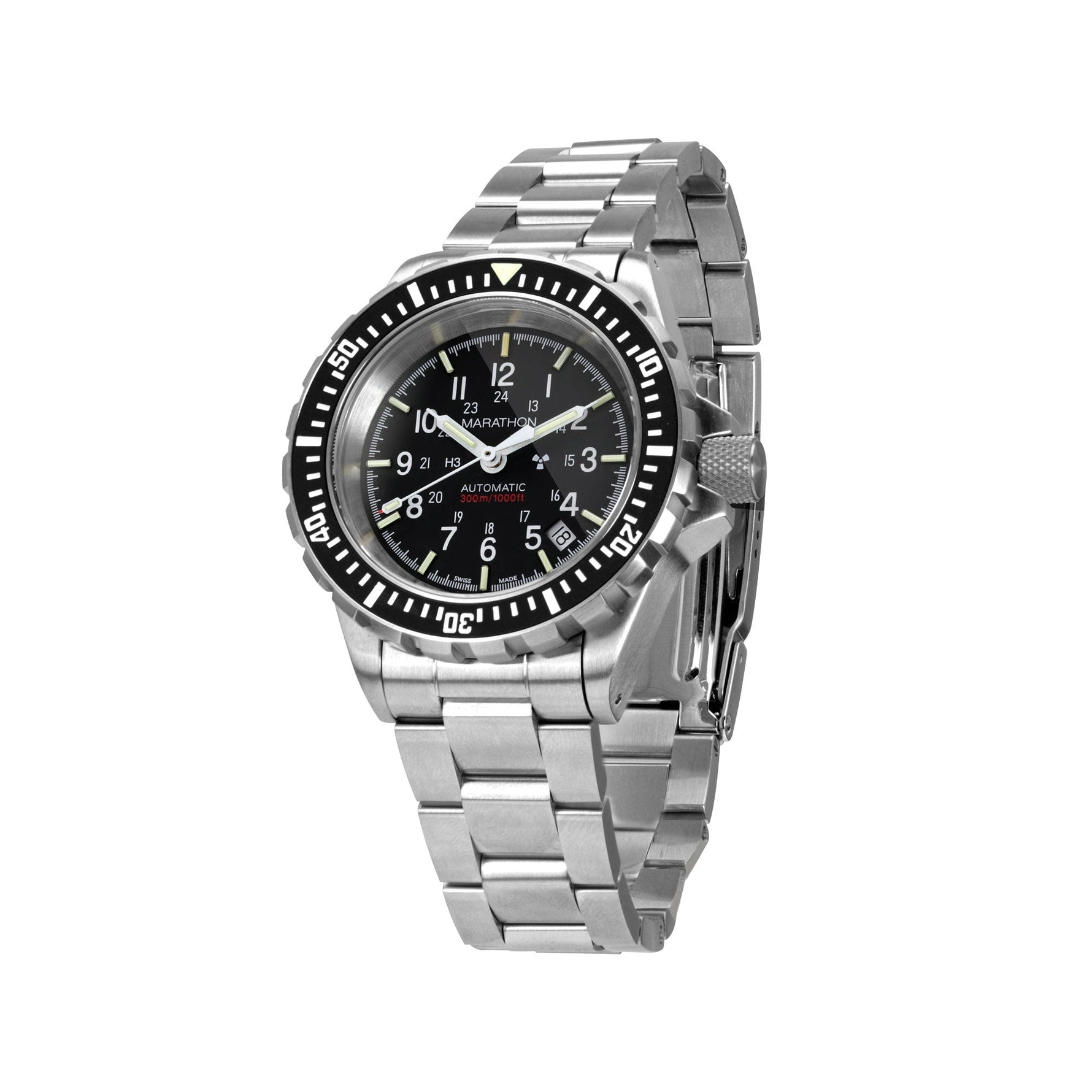 Marathon Swiss 41MM LARGE DIVER'S AUTOMATIC (GSAR) with Stainless Steel Bracelet - WW194006SS-0112