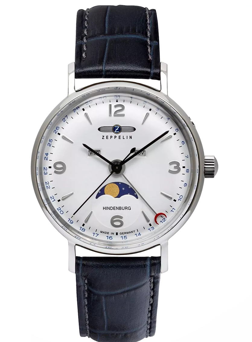 Zeppelin 8077-1 Hindenburg Moon phase, Date, Day, Month