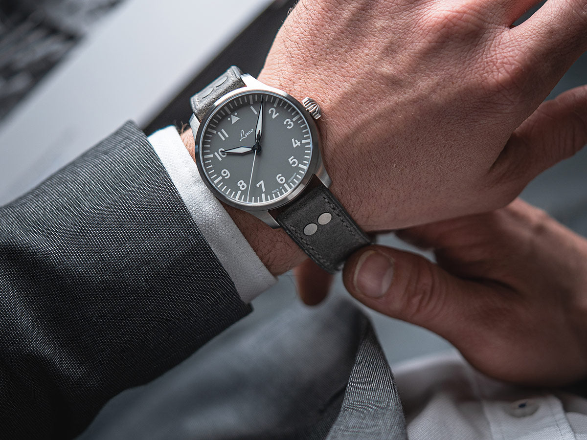 Laco 862161 Augsburg GRAU 39 mm Automatic Watch – www.justwatchme.net