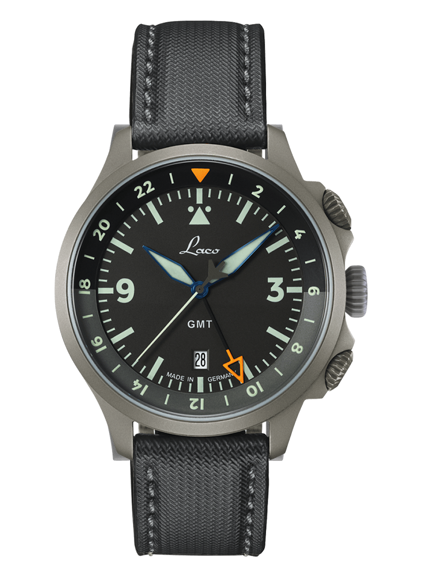 Laco 862120.2  Frankfurt GMT SCHWARZ Automatic