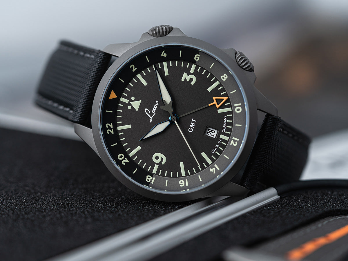 Laco 862120.2  Frankfurt GMT SCHWARZ Automatic