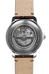 Zeppelin 8166-1 Automatic open heart watch with beige dial and brown leather strap made in Germany 