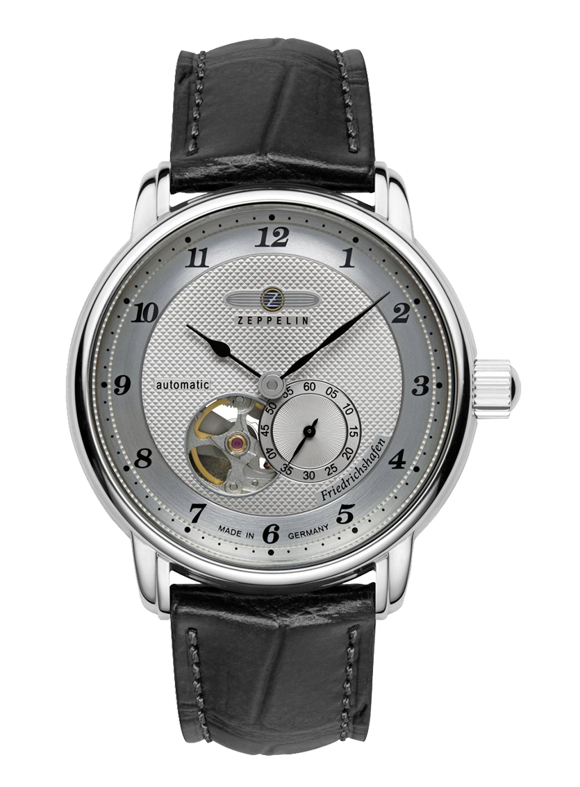 Zeppelin 8566-4 Friedrichshafen Automatic Watch With Open Heart