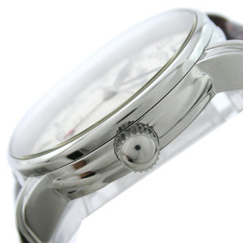 Zeppelin 7642-5 watch with dual time inner ring and 24 hours display (GMT) 