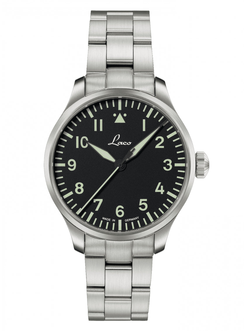 Laco Augsburg MB 39 mm with stainless steel bracelet