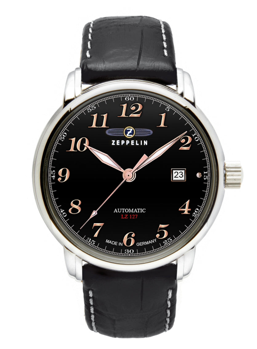 Zeppelin 7656-2 Automatic Watch - black dial