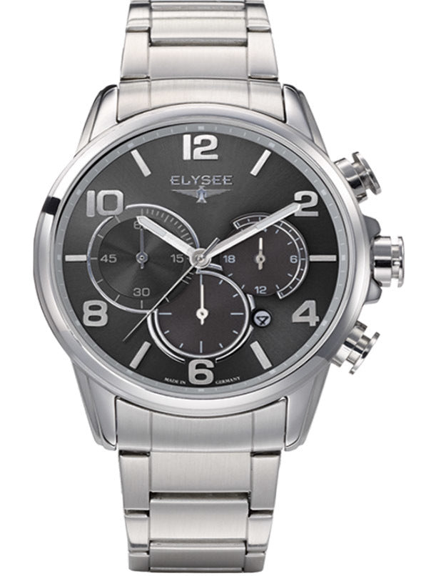 Elysee Pathos 24102 Chronograph Stainless Steel Watch 