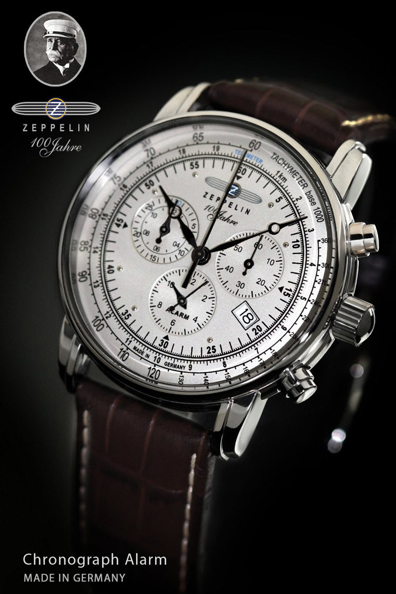 Zeppelin 7680-1 Chronograph / Alarm Watch 